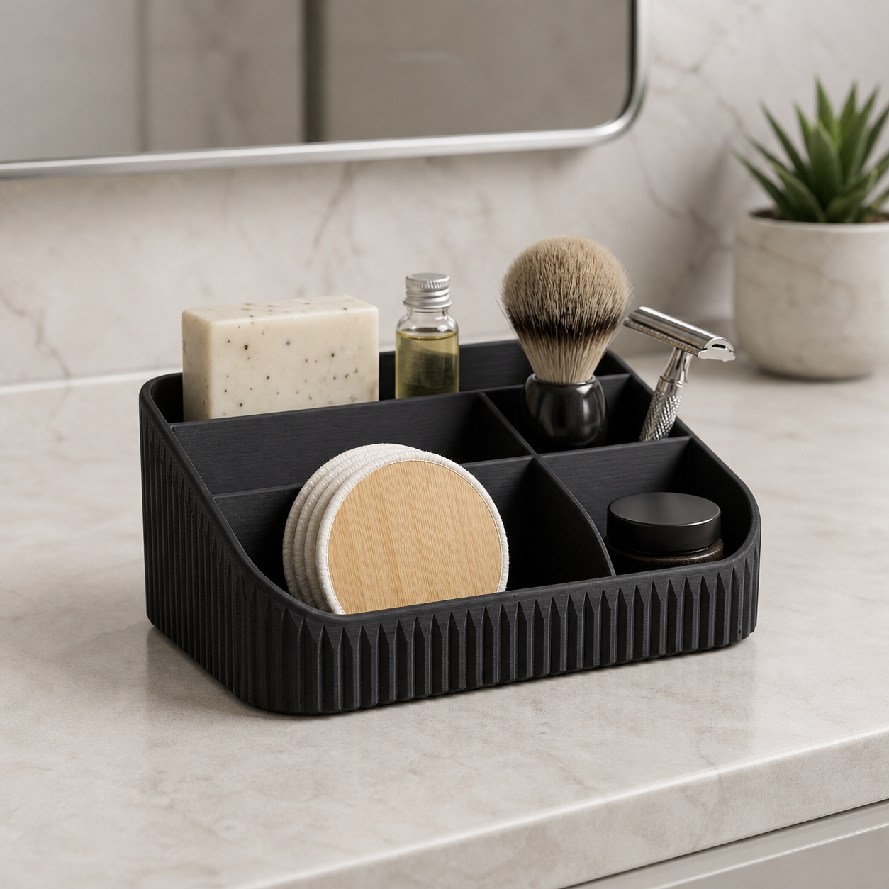 3D Printed Bathroom Countertop Organizer - Image 3