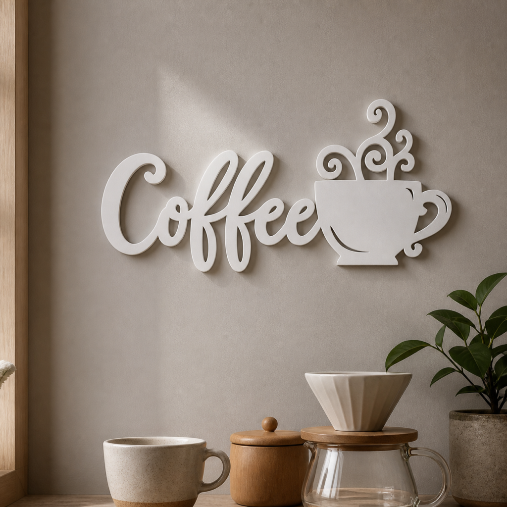 Coffee Wall Decoration – 3D Printed