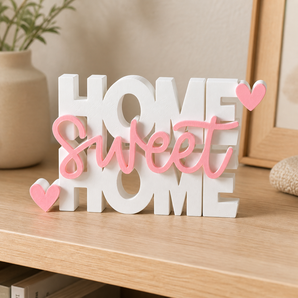 HOME Sweet HOME Freestanding Decoration – 3D Printed