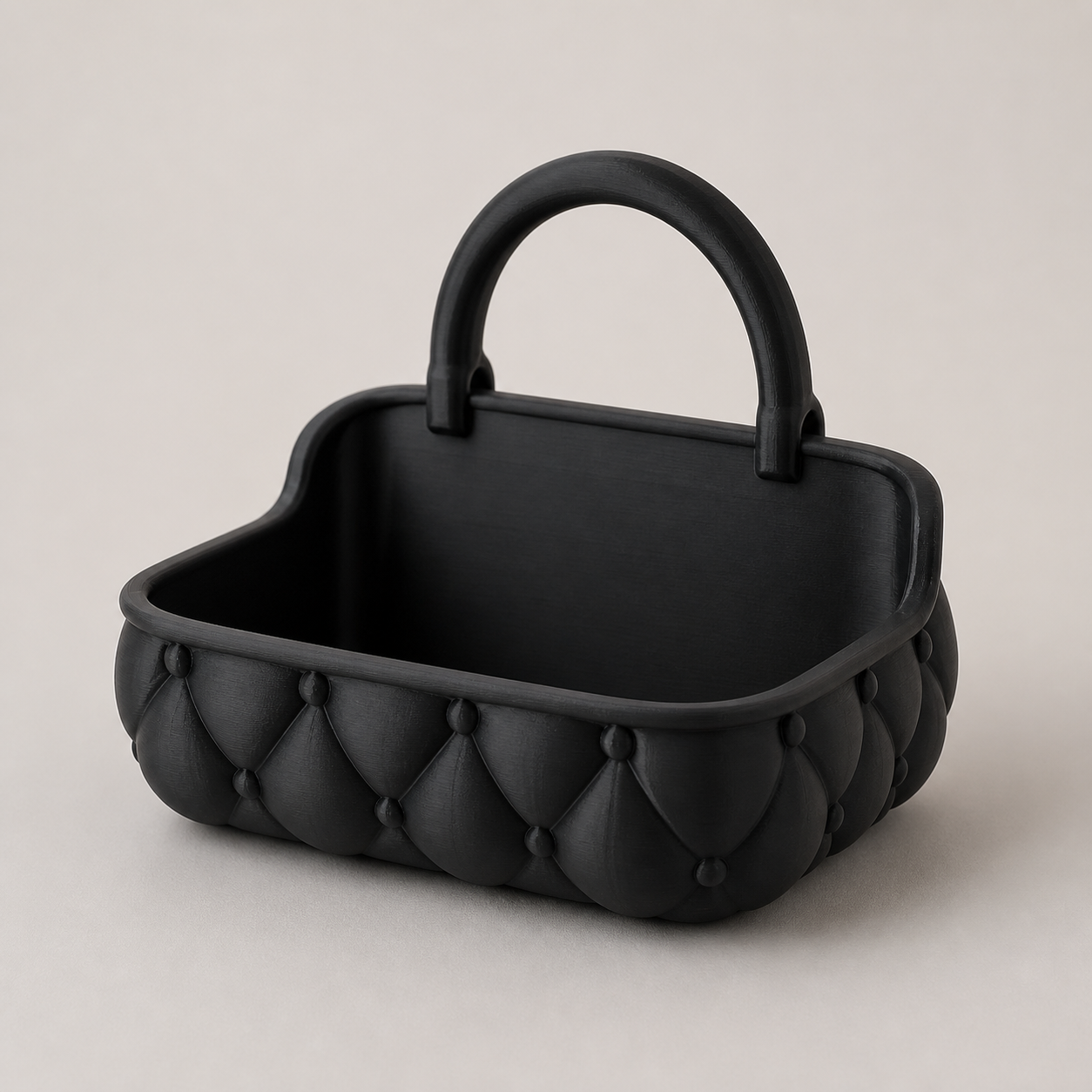 Tufted Handbag Makeup Organiser – 3D Printed - Image 3
