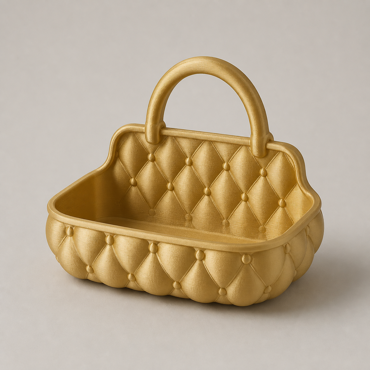 Tufted Handbag Makeup Organiser – 3D Printed - Image 4