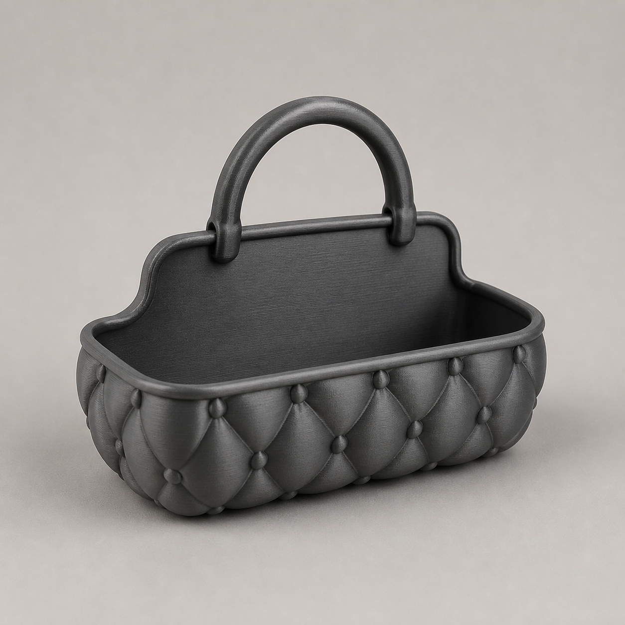 Tufted Handbag Makeup Organiser – 3D Printed - Image 5